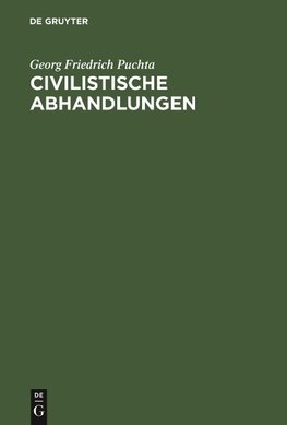 Civilistische Abhandlungen