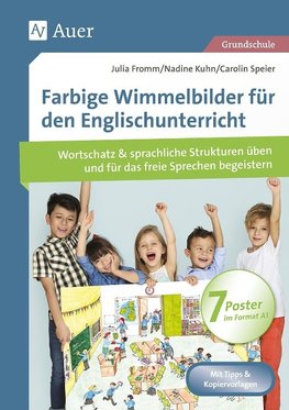 Farbige Wimmelbilder für den Englischunterricht