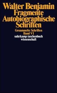 Gesammelte Schriften VI. Fragmente. Autobiographische Schriften