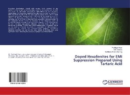 Doped Hexaferrites for EMI Suppression Prepared Using Tartaric Acid