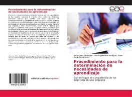 Procedimiento para la determinación de necesidades de aprendizaje