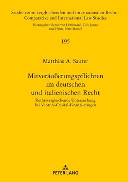 Mitveräußerungspflichten im deutschen und italienischen Recht