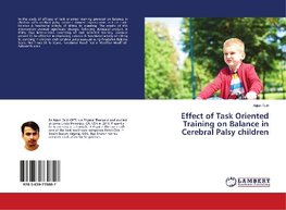 Effect of Task Oriented Training on Balance in Cerebral Palsy children