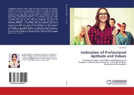 Inclination of Professional Aptitude and Values