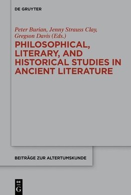 Philosophical, Literary, and Historical Studies in Ancient L