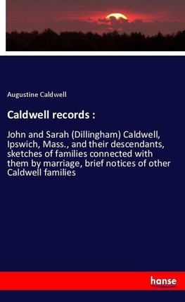 Caldwell records :