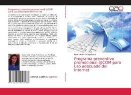 Programa preventivo promocional @COM para uso adecuado del Internet