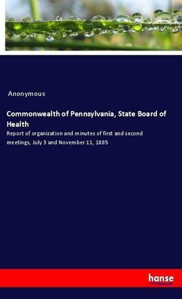 Commonwealth of Pennsylvania, State Board of Health