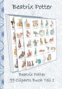 Beatrix Potter 99 Cliparts Buch Teil 1 ( Peter Hase )