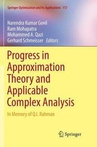 Progress in Approximation Theory and Applicable Complex Analysis