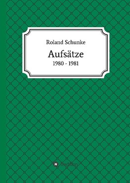 Aufsätze 1980 / 1981