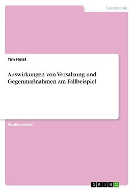 Auswirkungen von Versalzung und Gegenmaßnahmen am Fallbeispiel