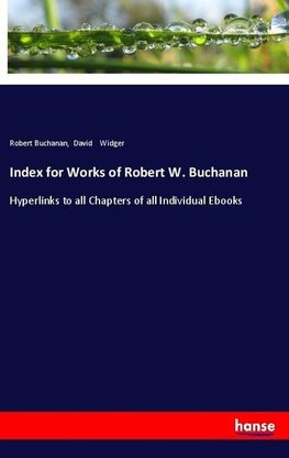 Index for Works of Robert W. Buchanan