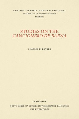 Studies on the Cancionero de Baena