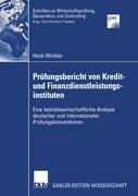 Prüfungsbericht von Kredit- und Finanzdienstleistungsinstituten