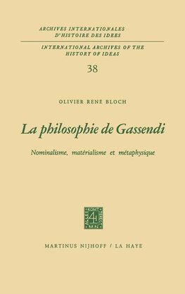 La philosophie de Gassendi