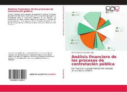 Análisis financiero de los procesos de contratación pública