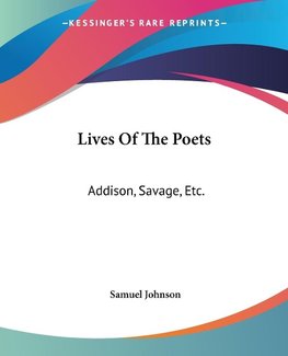 Lives Of The Poets