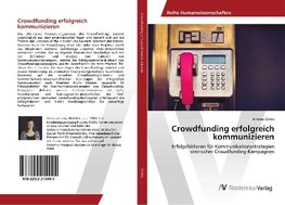 Crowdfunding erfolgreich kommunizieren