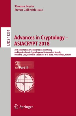 Advances in Cryptology - ASIACRYPT 2018