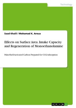 Effects on Surface Area. Intake Capacity and Regeneration of Monoethanolamine