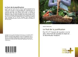 Le fruit de la justification