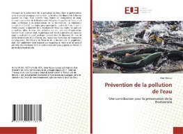 Prévention de la pollution de l'eau