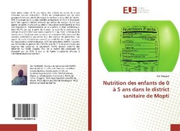 Nutrition des enfants de 0 à 5 ans dans le district sanitaire de Mopti