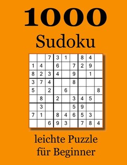 1000 Sudoku leichte Puzzle für Beginner