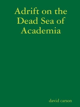 Adrift on the Dead Sea of Academia