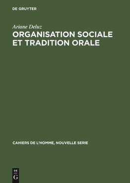 Organisation sociale et tradition orale