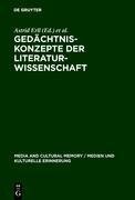 Gedächtniskonzepte der Literaturwissenschaft