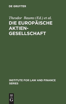 Die Europäische Aktiengesellschaft