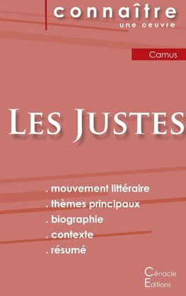 Fiche de lecture Les Justes (Analyse littéraire de référence et résumé complet)