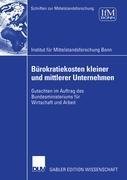 Bürokratiekosten kleiner und mittlerer Unternehmen