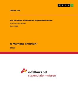 Is Marriage Christian?