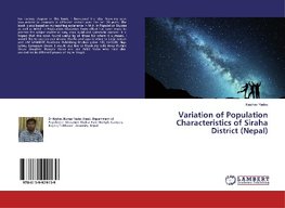 Variation of Population Characteristics of Siraha District (Nepal)