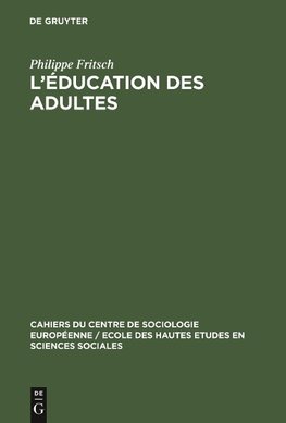 L'éducation des adultes