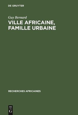 Ville africaine, famille urbaine