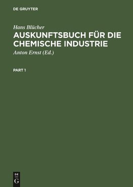 Auskunftsbuch für die chemische Industrie