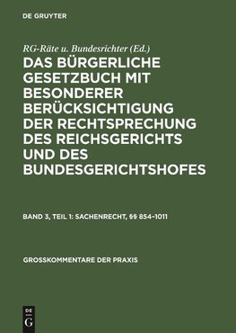 Sachenrecht, §§ 854-1011