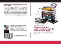 Modelo para el posicionamiento de una marca legal