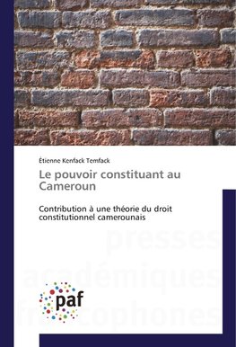 Le pouvoir constituant au Cameroun