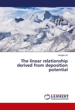 The linear relationship derived from deposition potential