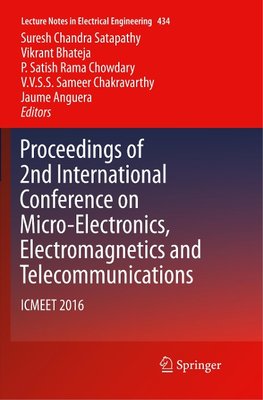 Proceedings of 2nd International Conference on Micro-Electronics, Electromagnetics and Telecommunications