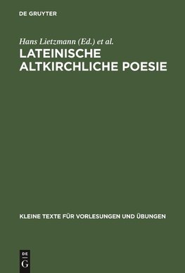 Lateinische altkirchliche Poesie