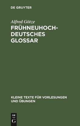 Frühneuhochdeutsches Glossar