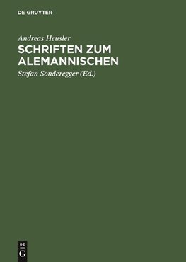 Schriften zum Alemannischen