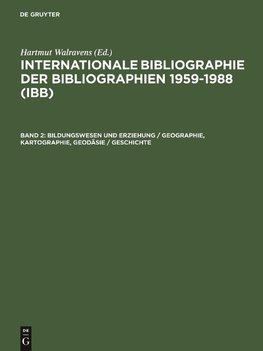 Bildungswesen und Erziehung / Geographie, Kartographie, Geodäsie / Geschichte