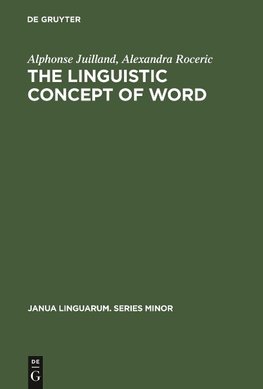 The Linguistic Concept of Word